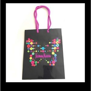 Neiman Marcus Holiday Butterfly Black Gift Bag